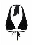 DOLCE & GABBANA Padded Jersey Triangle Bikini Top