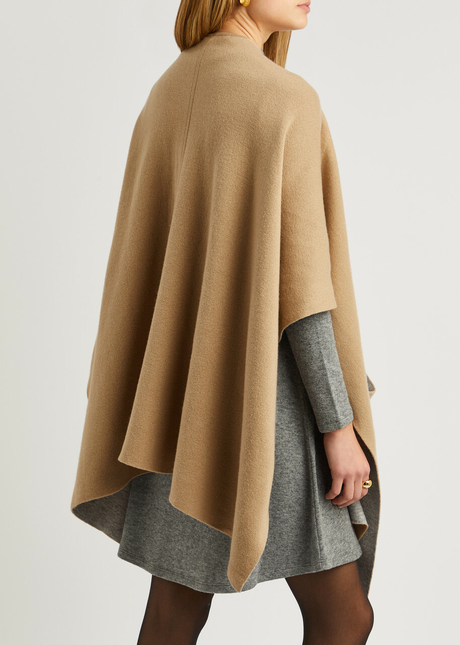 Vince Wool-blend Cape - Camel - One Size