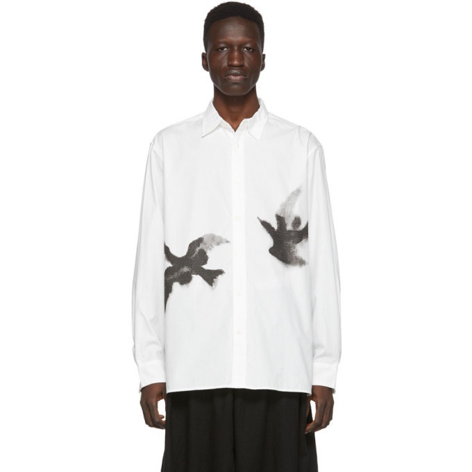 Photo: Sasquatchfabrix. White Crow Print Shirt