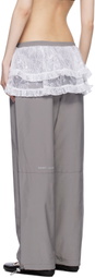 Sandy Liang Gray Rodez Trousers