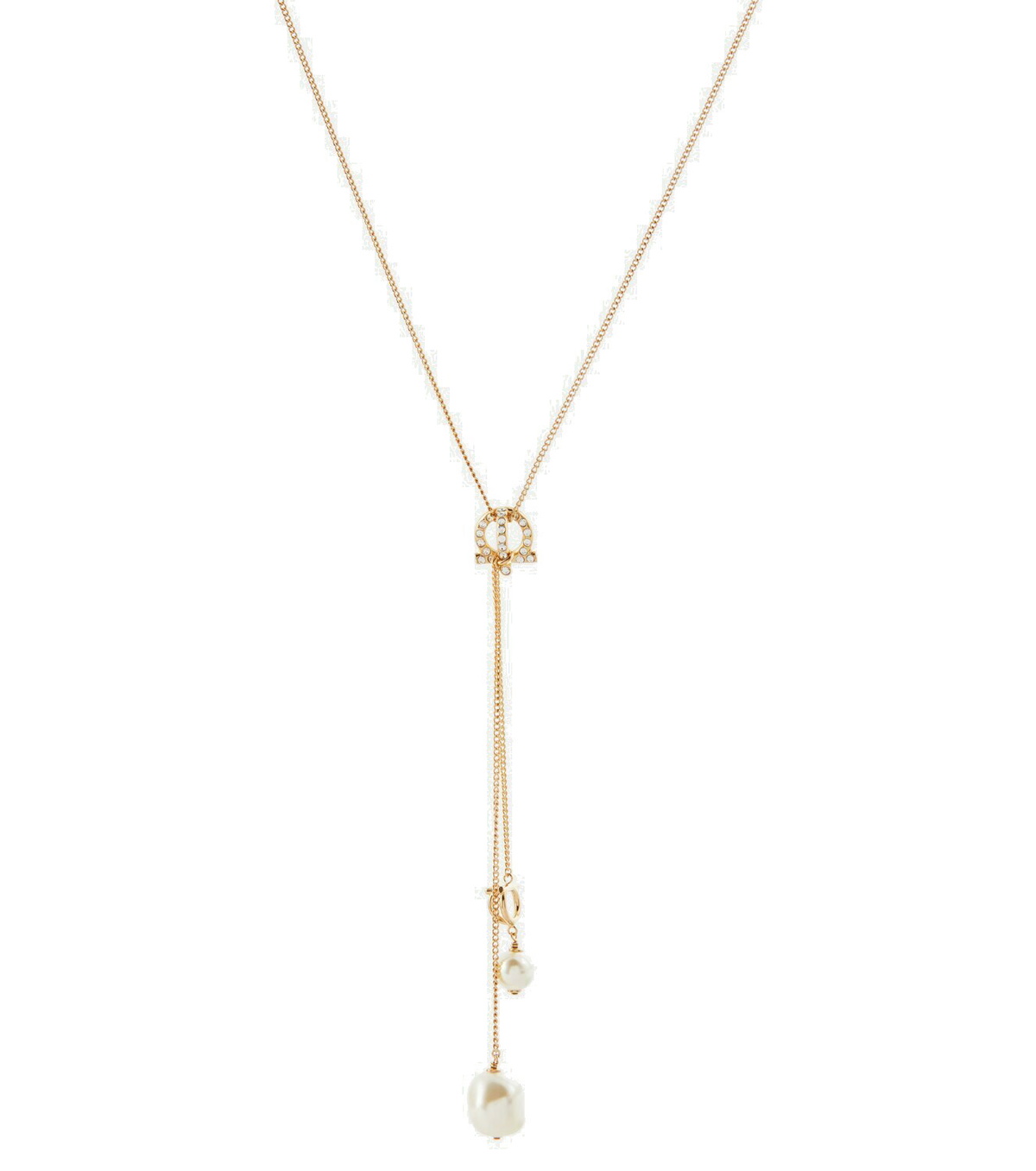 Ferragamo Women's Hooks Pendant Necklace Gold main image 1