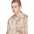 Gucci Off-White All-Over Logo Stamp Shirt