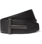 TOM FORD - 4cm Full-Grain Leather Belt - Black