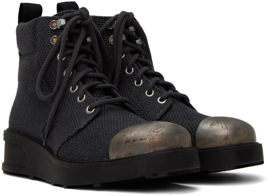 Objects IV Life Gray Workwear Ankle Boots