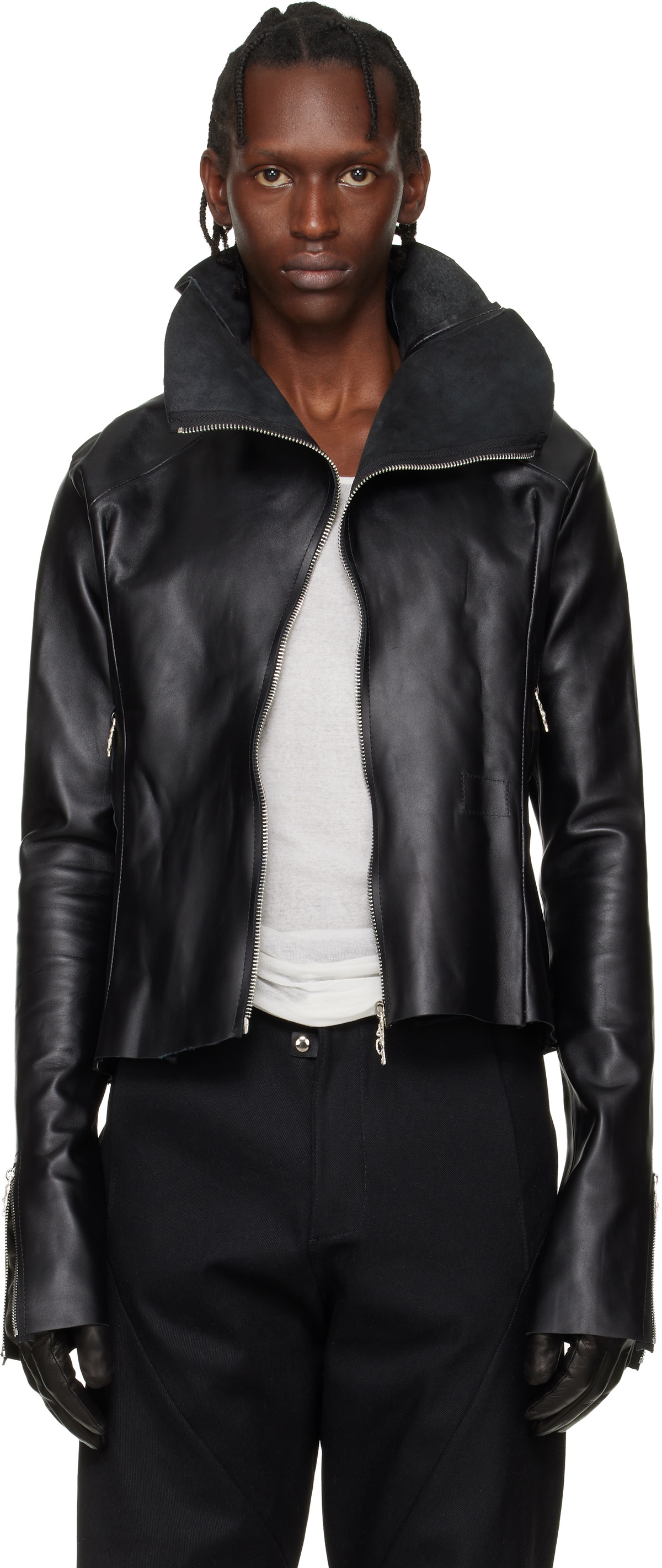Maryam Nassir Zadeh Black Hero Leather Jacket Maryam Nassir Zadeh