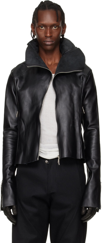 Photo: Swampgod Black Rivet Leather Jacket