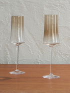 Brunello Cucinelli - Set of Two Murano Glass Flute Glasses