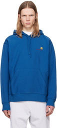 Carhartt Work In Progress Blue American Script Hoodie