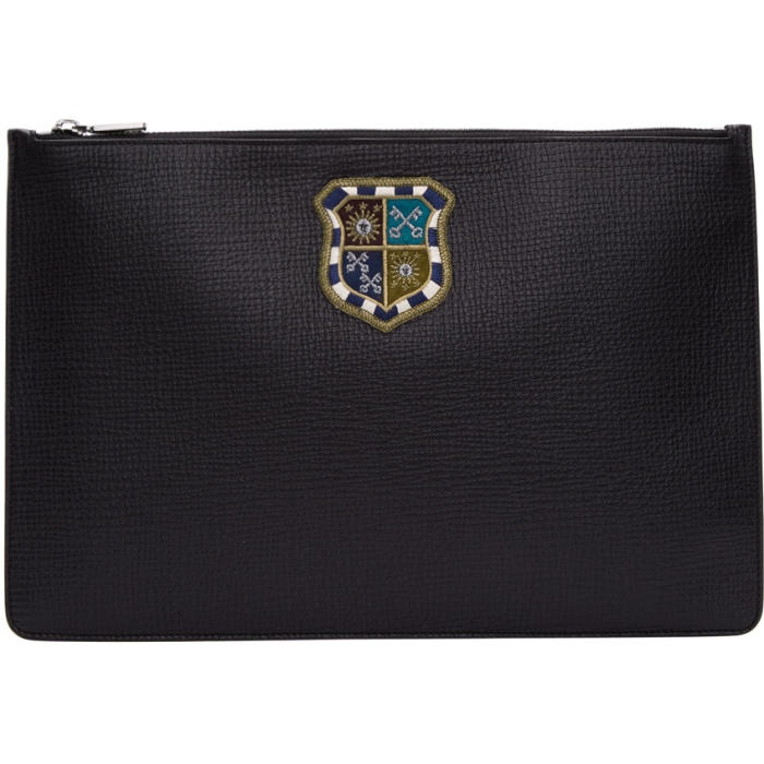 Photo: Dolce and Gabbana Black Crest Pouch