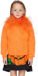 Mimi Wade SSENSE Exclusive Kids Orange Pumpkin Cardigan