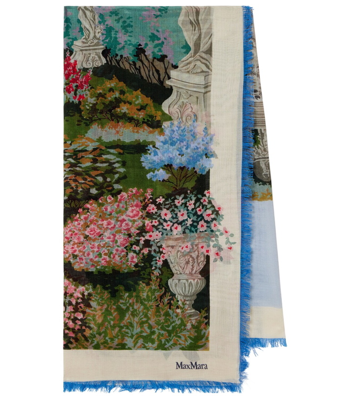 Photo: Max Mara Camice printed wool and silk scarf