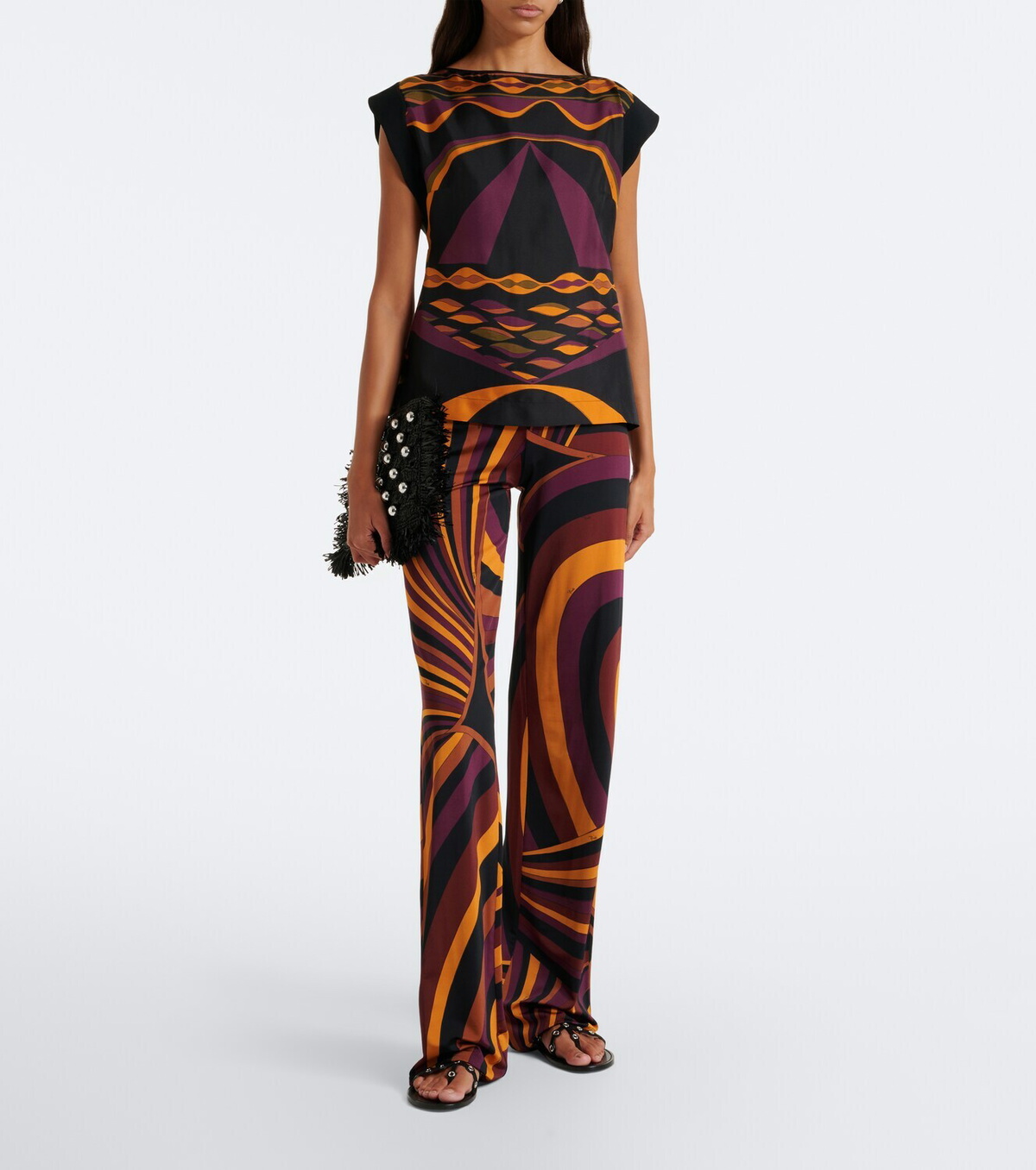 Pucci Dune silk twill top