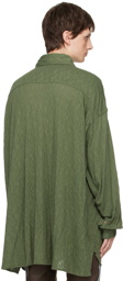 Acne Studios Green Jacquard Shirt