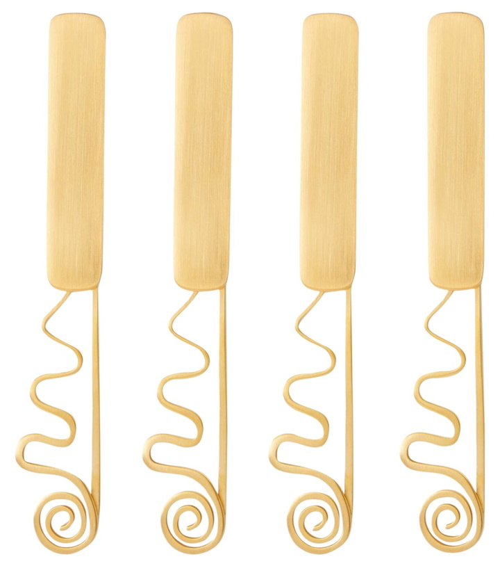 Photo: L'Objet Spirale set of 4 stainless steel spreaders