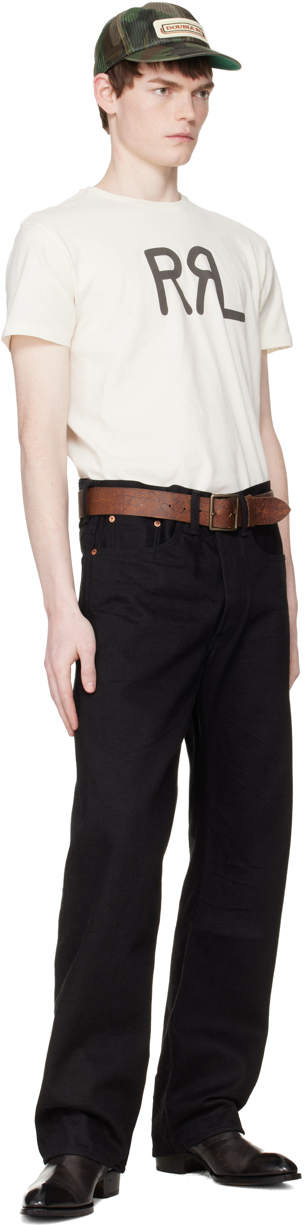 RRL Black Vintage 5-Pocket Selvedge Jeans