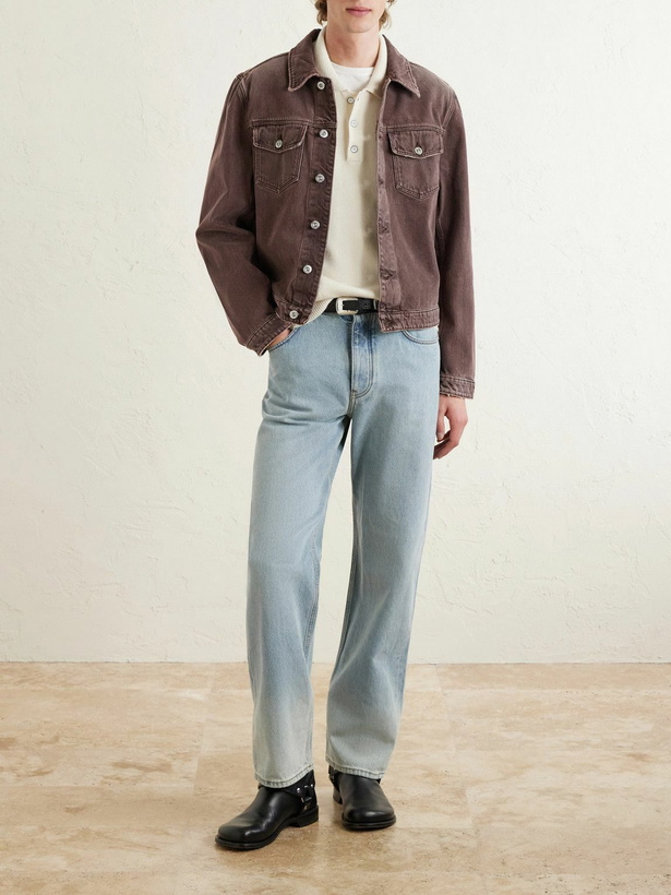 Photo: Our Legacy - Origin Distressed Denim Jacket - Brown