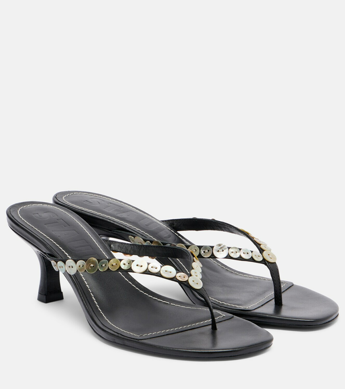 Staud Freja leather thong sandals