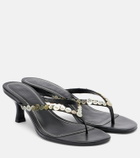 Staud Freja leather thong sandals