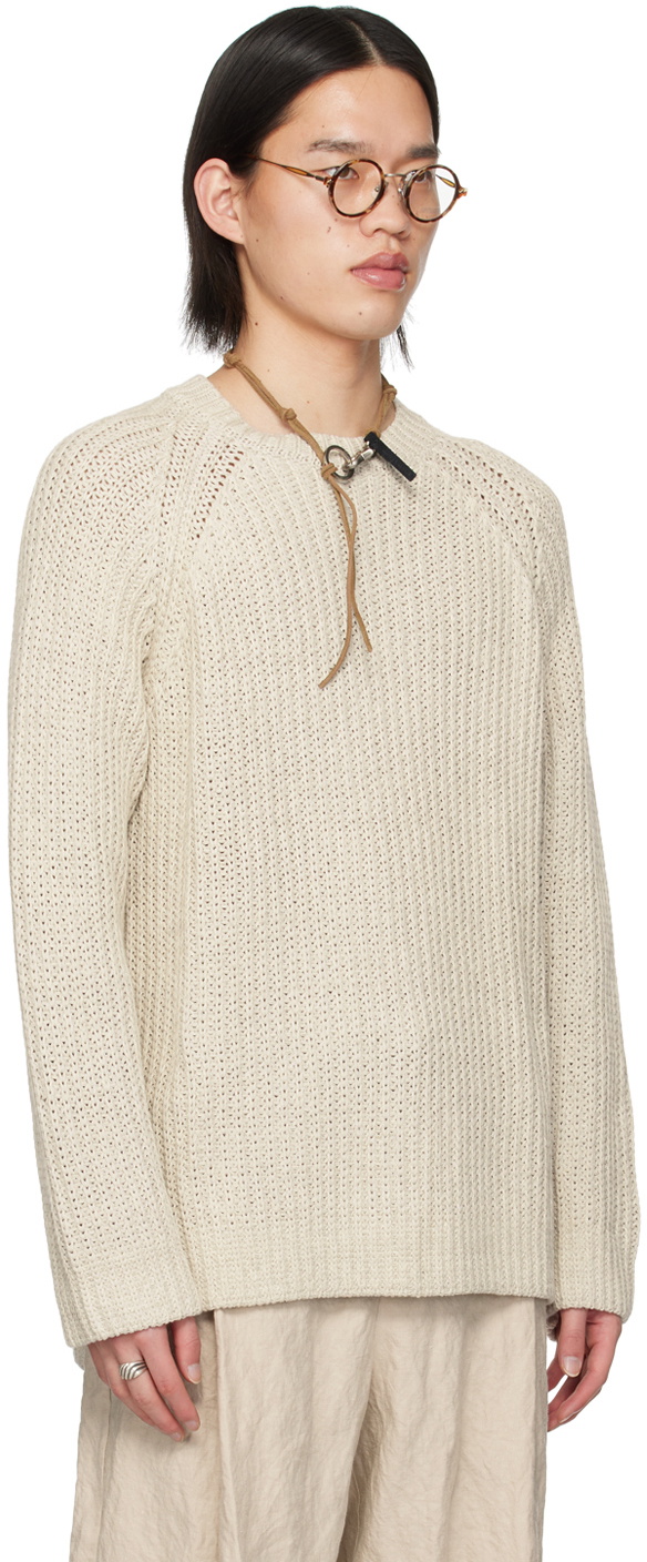 DEVOA Beige Raglan Sweater