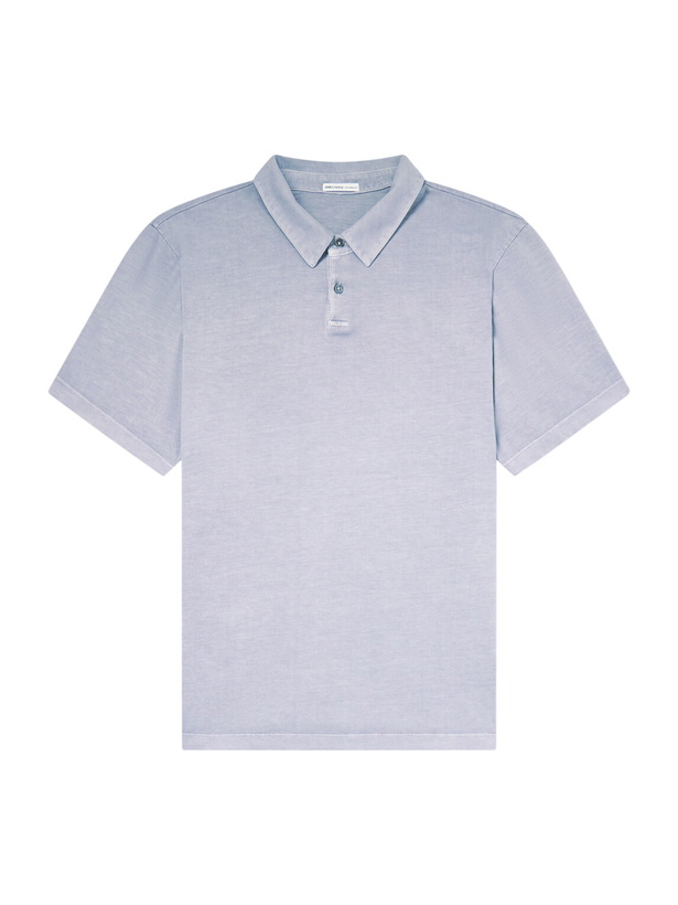 Photo: James Perse - Supima Cotton-Jersey Polo Shirt - Gray