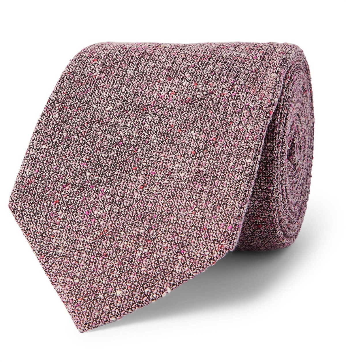 Photo: Purdey - Silk-Jacquard Tweed Tie - Pink