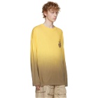 Moncler Genius 1 Moncler JW Anderson Yellow Tie-Dye Long Sleeve T-Shirt