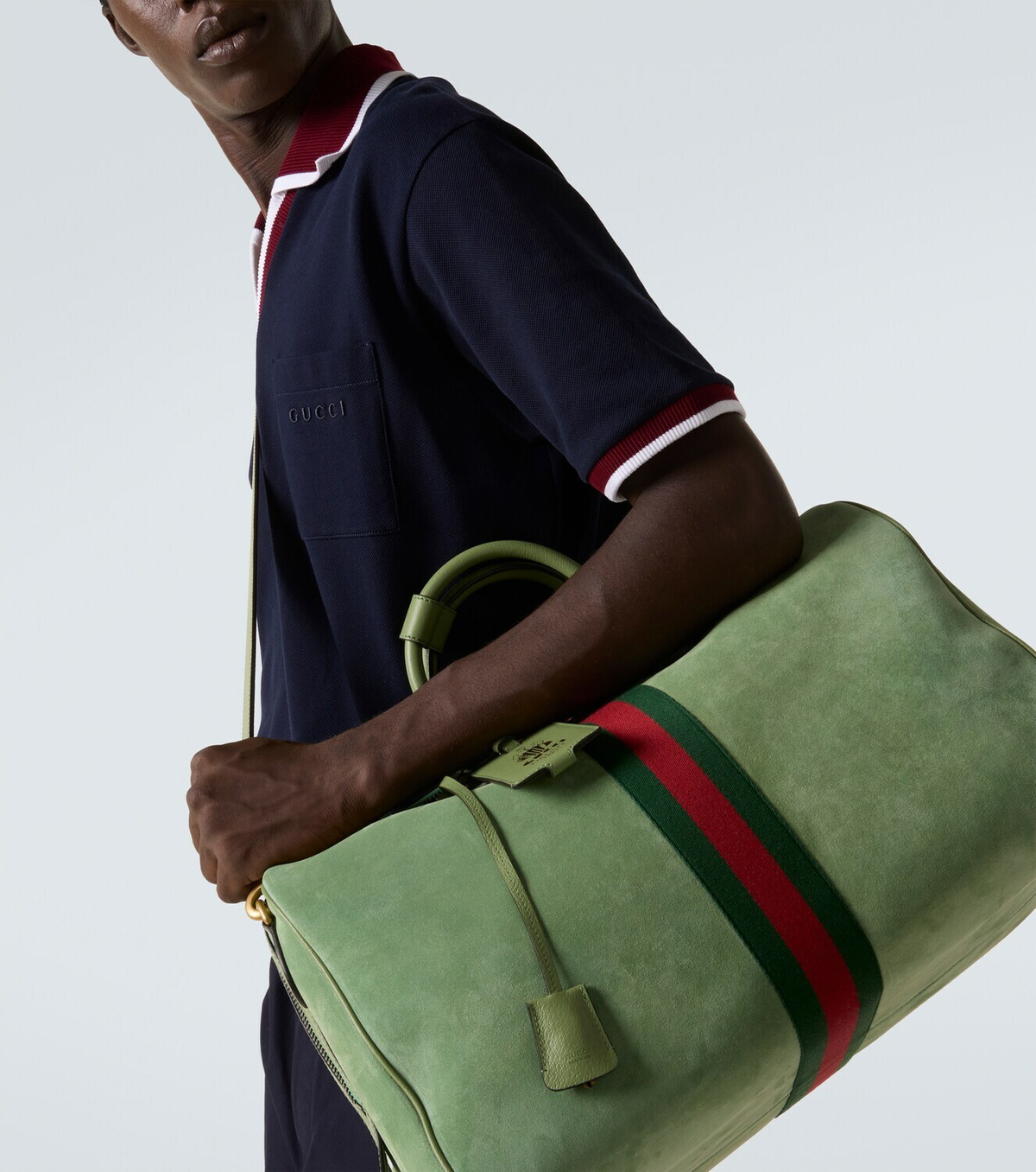 Gucci Gucci Savoy Medium suede duffel bag