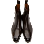 Brioni Brown Side Gusset Chelsea Boots