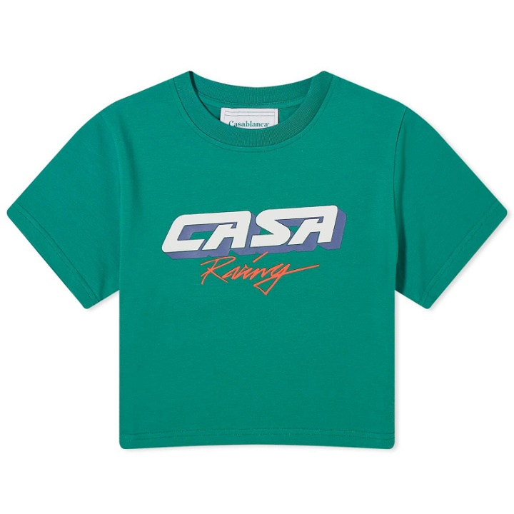Photo: Casablanca Women's Printed Baby T-Shirt in Casa Racing