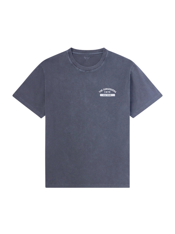 Photo: Hartford - Sunseekers Logo-Print Cotton-Jersey T-Shirt - Gray