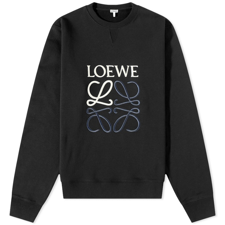 Photo: Loewe Men's Anagram Crew Sweat in Black