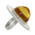 Marni Orange Metal and Resin Ring