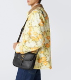Valentino Corduroy-trimmed floral denim jacket