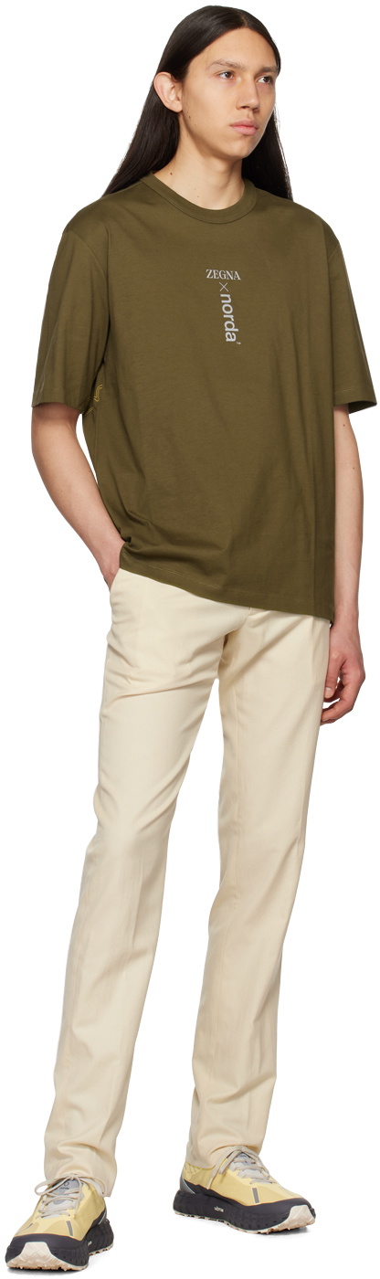 Tシャツ・カットソー Magliano Khaki stretch polyester Vendemmia shirt Magliano Khaki Stretch Polyester Vendemmia Shirt In Green