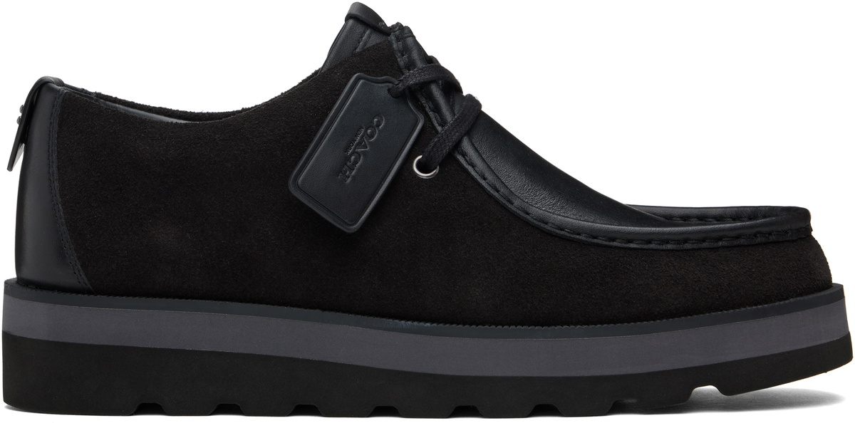 Coach 1941 Black Scott Apron Toe Derbys