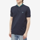 Fred Perry Authentic Men's Bomber Jacket Collar Polo Shirt in Navy/Deep Mint