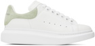 Alexander McQueen White & Green Oversized Sneakers