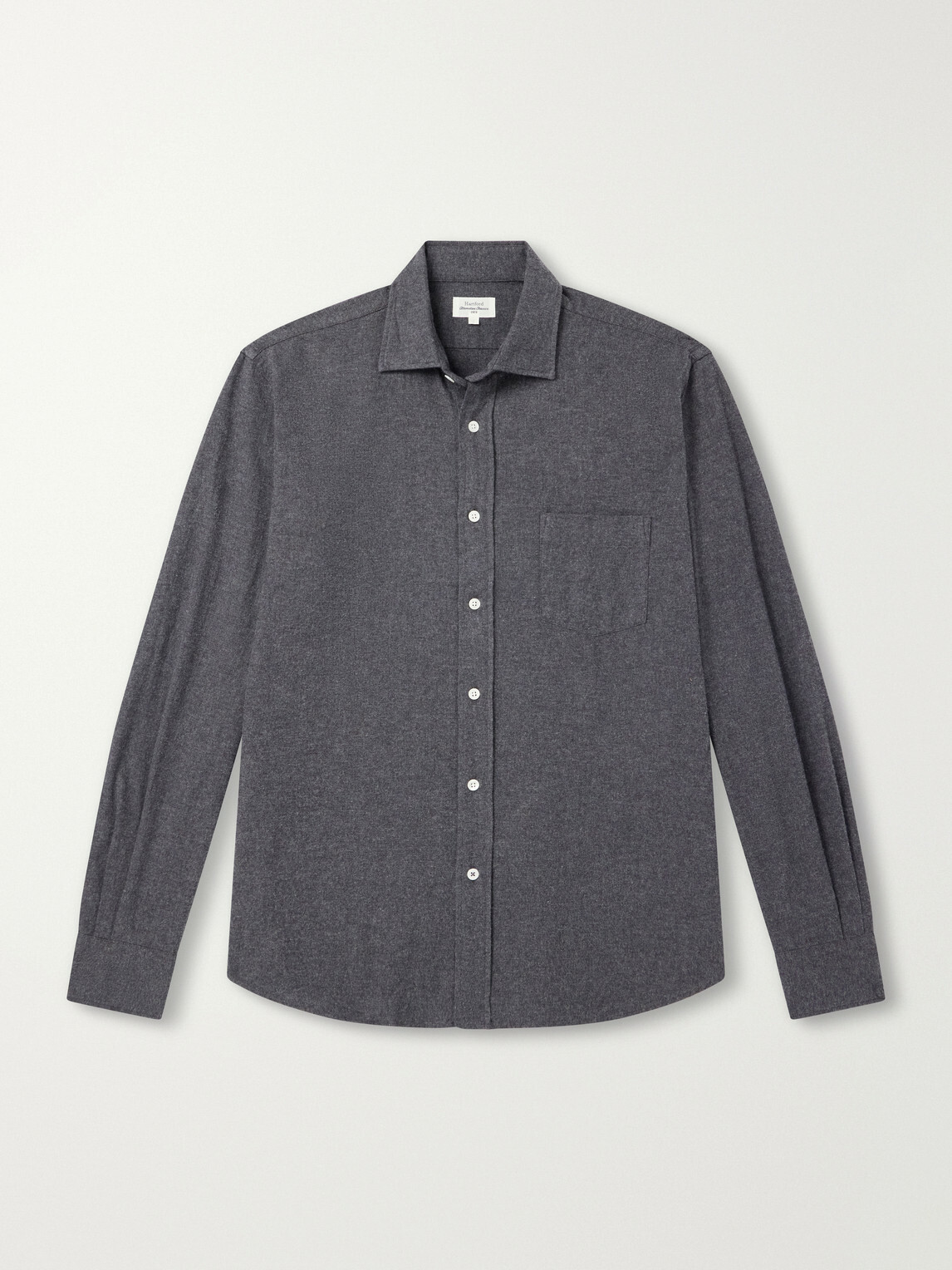Hartford - Paul Cotton-Flannel Shirt - Gray