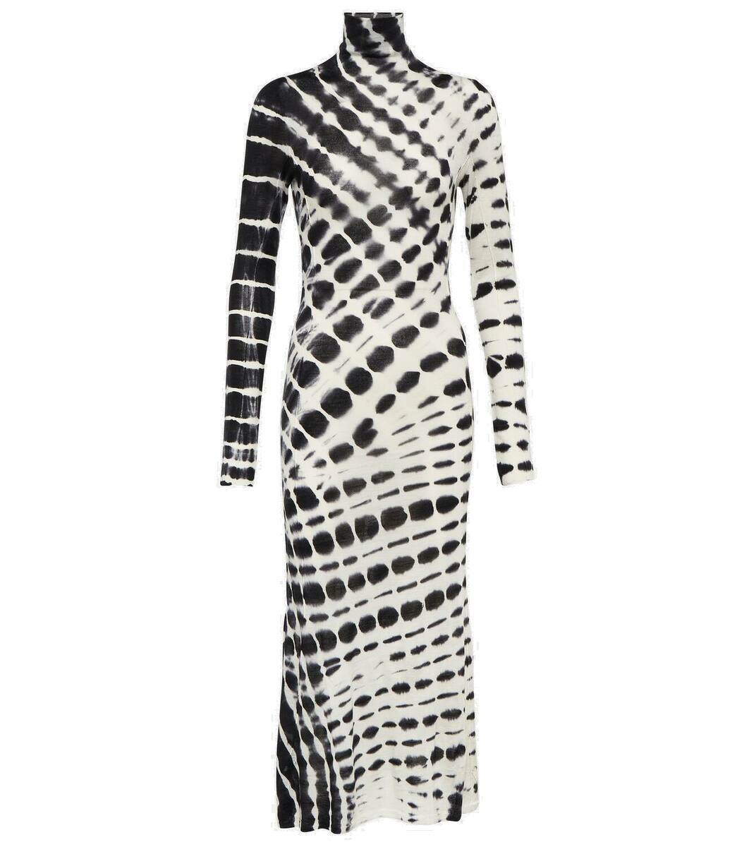 Joseph Tie-dye turtleneck wool midi dress Joseph