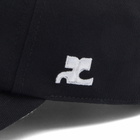 Courrèges Women's Signature Cotton Cap in Black