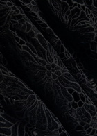 Alice + Olivia Clover Cutwork Lace Midi Dress Black