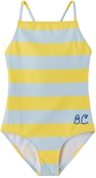 Bobo Choses Baby Yellow Stripes One-Piece Swimsuit