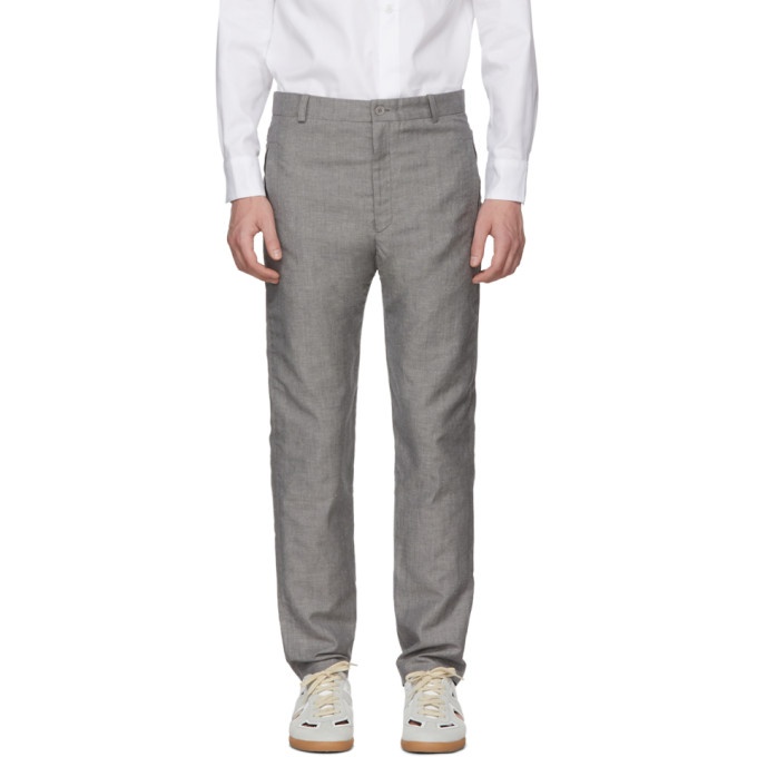 Photo: House of the Very Islands Grey Tropical Wool Tailored Trousers