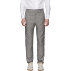 House of the Very Islands Grey Tropical Wool Tailored Trousers