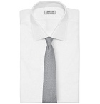 Giorgio Armani - 8cm Silk-Blend Jacquard Tie - Men - Gray