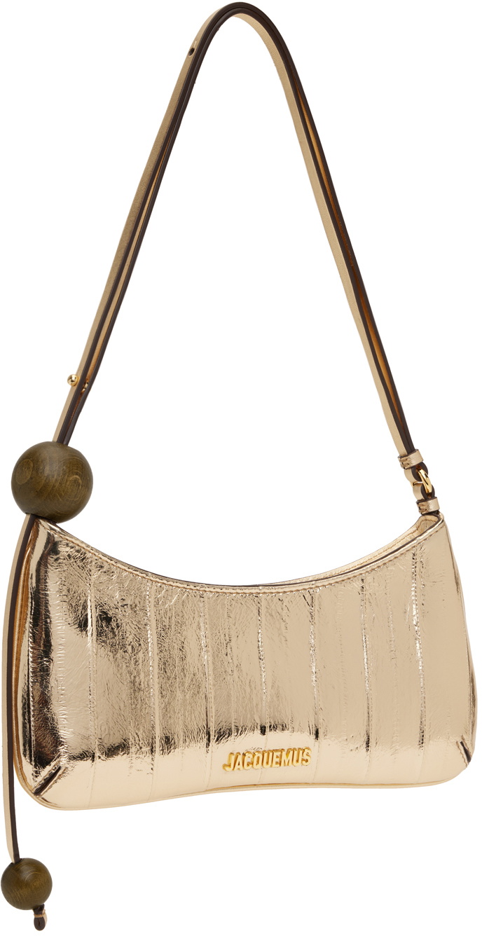 JACQUEMUS Gold La Casa 'Le Bisou Perle' Bag Jacquemus