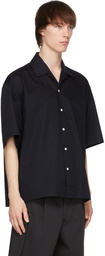 UNIFORME Navy Boxy Bowling Shirt