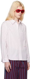 Marni White Striped Shirt