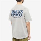 Bricks & Wood Men's Company Logo T-Shirt in Silver