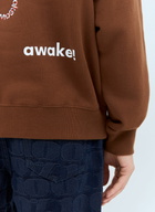 Awake NY Flower Stamp Zip Hooded Sweatshirt
